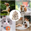 Dog Neck Warmer Soft Warm Leopard Pet Dog Snood Neck Cute Drawstring Pet Snood Thermal Pet Ear Warmer Hat For Dog Cat Rabbit