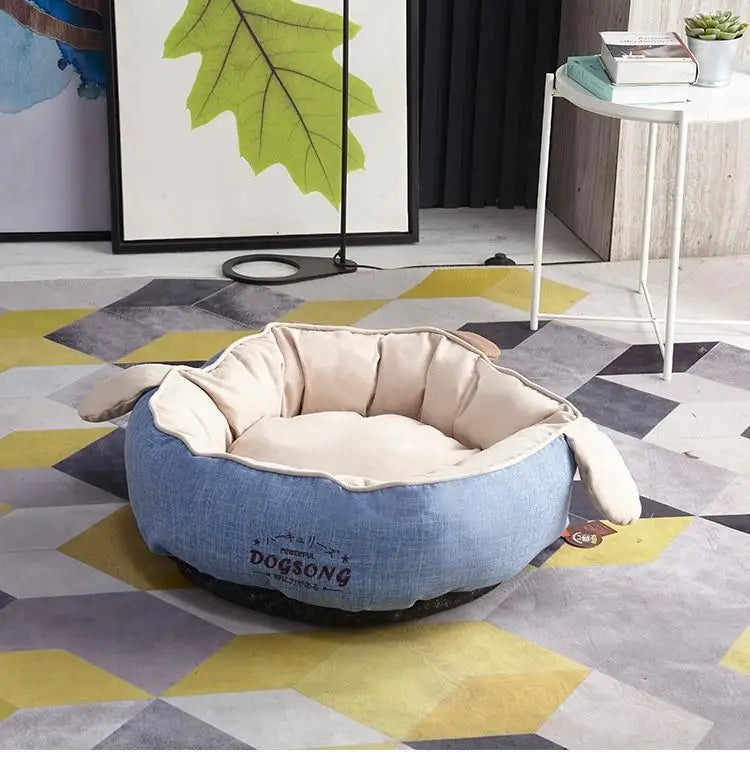 nk0 rabbit ear kennel keeps warm in winter removable and washable teddy cat litter pet dog supplies thermal supplies pet litter