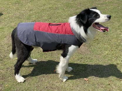 Warm Fleece Collar Dog Coat Jacket Double-Sided Winter Dog Coat Waterproof Puppy Clothing For Small Medium & Large Dogs Supplies