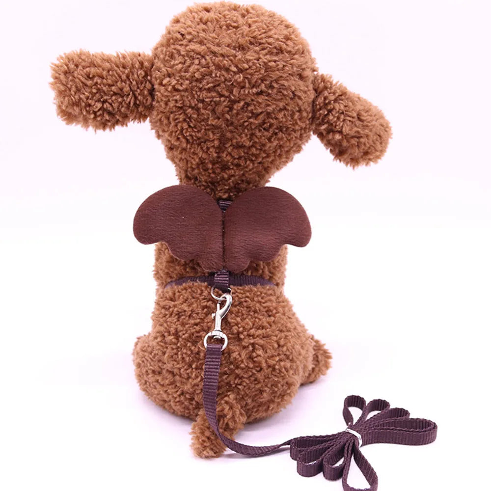 Small Animal Rabbit Harness with Leash Cute Bunny Collar Pet Bunny Supplies Cat Harness & Leash Set for Adult Guinea Pig Ferret