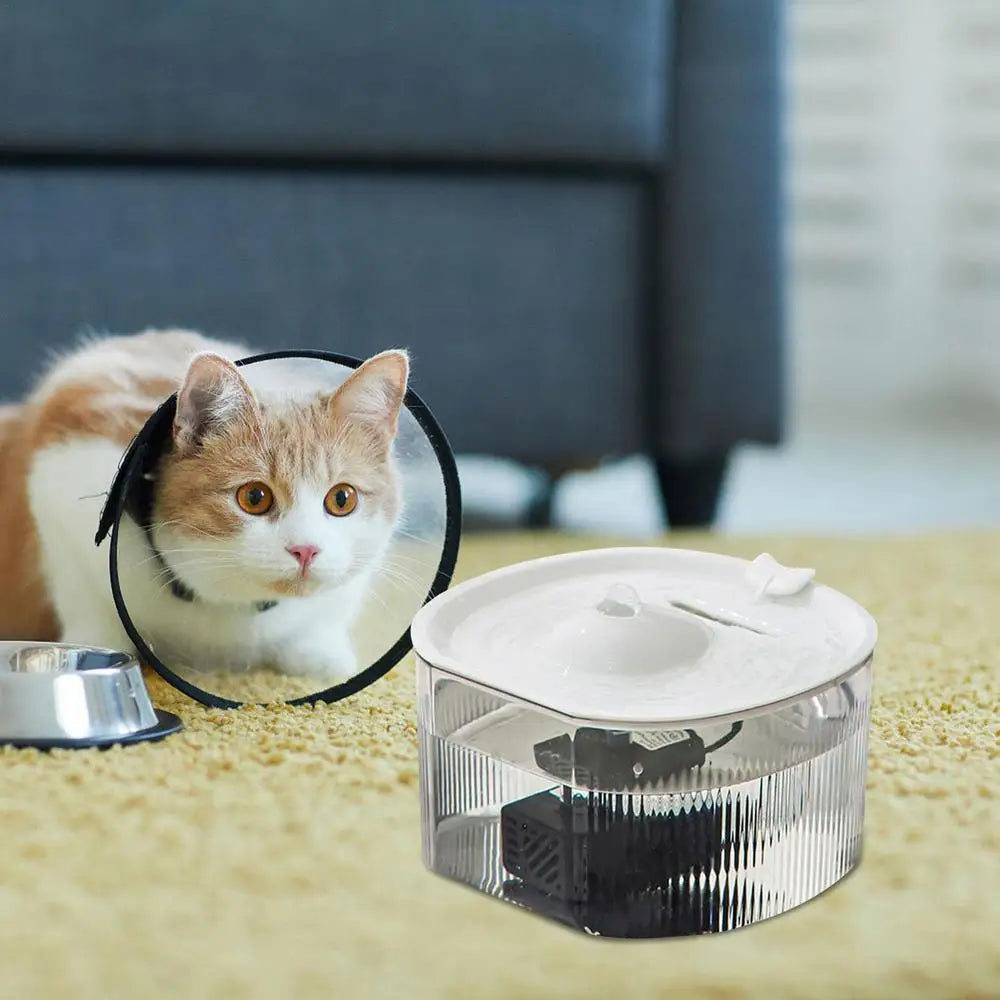 Quiet Cat Water Fountain Smart Pet Water Dispenser 1.5L Quiet Automatic Water Bowl Dispenser Cat Watering Supplies For Cats Dogs