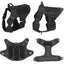 Large Dog Harness Collar Leash Molle Pouches Tactical Training Service Dog Vest Heavy Duty Dog Harness for Small Medium Dogs