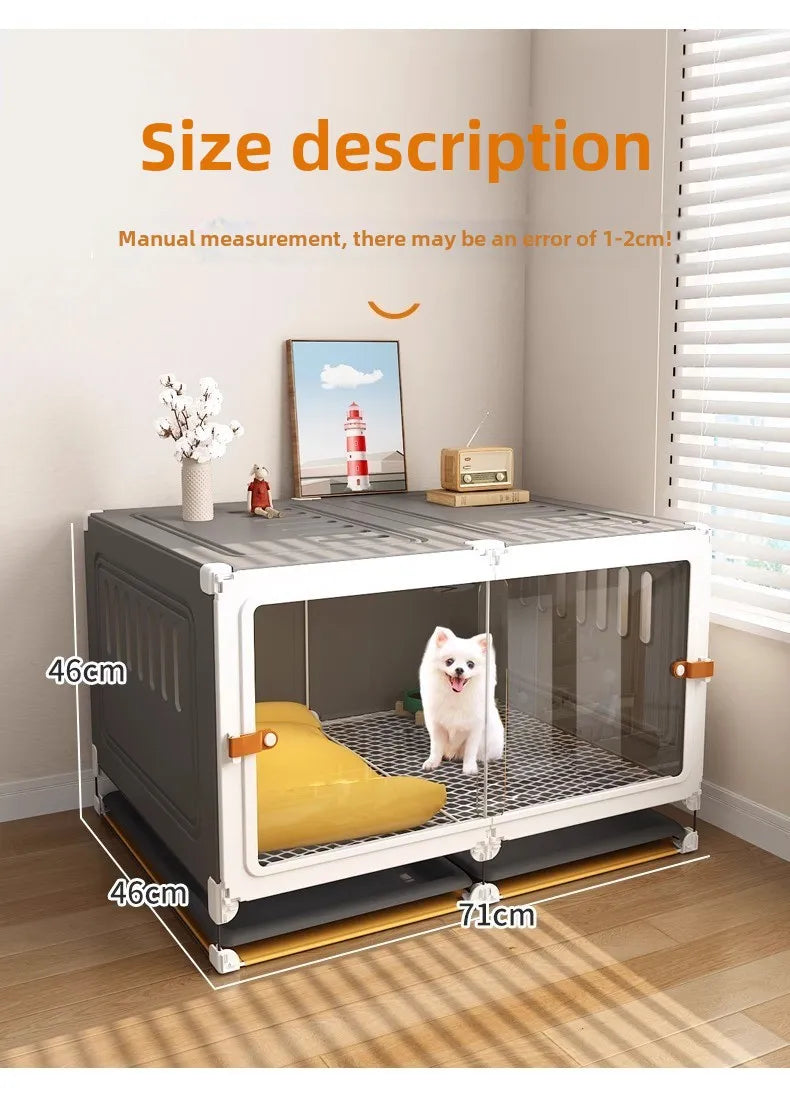 Dog Cage Small Dog Home Indoor Kennel Toilet Integrated Dog Fence Medium Dog Teddy Bigbear Dog Cage