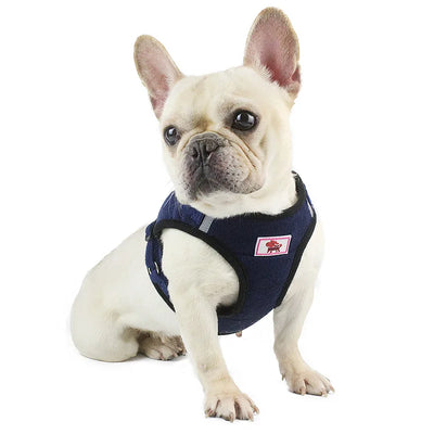 Dog Harness Dog Traction Rope Corduroy Breathable Dog Chest Strap Reflective Pet Chest Strap Walking Rope Set