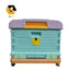 Heat Preservation Plastic Thermo Honey Bee Hive Langstroth 1 Layer 10 Frame Multifunction Bee Box Color Beehive House Apiculture