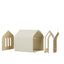 Solid wood cat nest Four seasons universal kennel Winter warm cat house dog house pet dog villa outdoor wooden house indoor