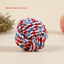 Pet Toy Chew Teething Cotton Rope Knot Ball Toys For Dog Tooth Clean Ball Bite-Resistant  Dog Chew Puppy Training InteractiveToy