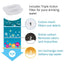Replacement Filters for Cat Water Fountain Stainless Steel Dispenser Feeders Pet Water Fountain Activated Carbon Replaced Filter