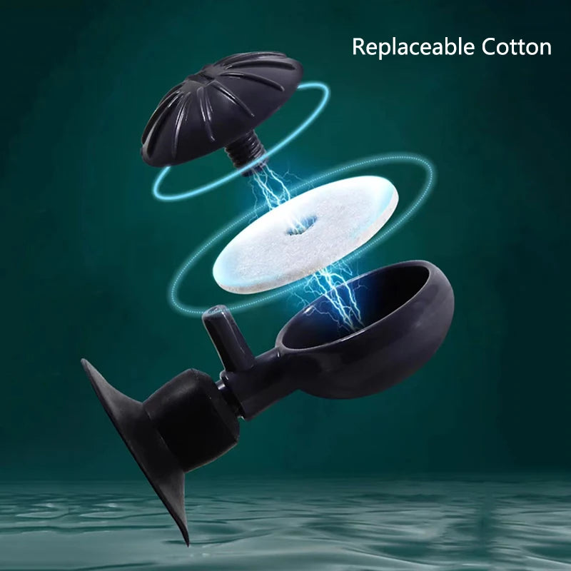 1/2Set Plastic Aquarium Air Stone with Suction Cups Pond Fish Tank Pump Aerator Aeration Hydroponic Oxygen Air stone Accessories