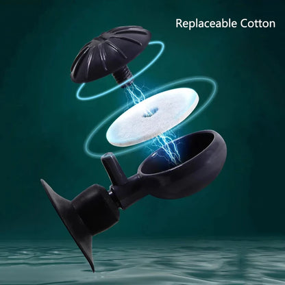 1/2Set Plastic Aquarium Air Stone with Suction Cups Pond Fish Tank Pump Aerator Aeration Hydroponic Oxygen Air stone Accessories