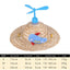 Hats for Cats Cute Woven Caps with Propeller for Dogs Puppy Sun Bucket Caps Small Dog Sombrero Hat Mexican Party Photo Prop
