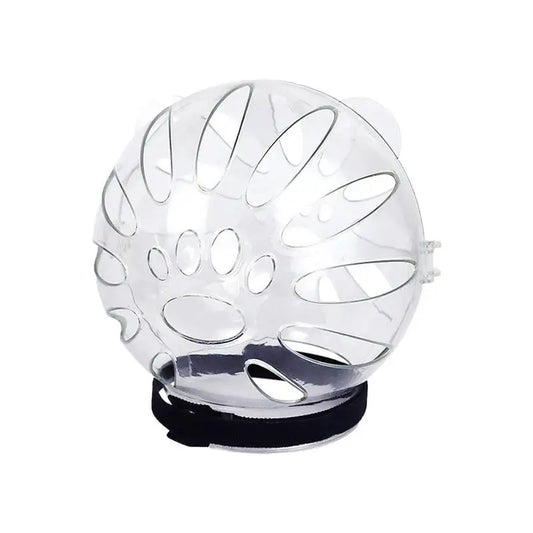 Transparent Cat Muzzle Anti Bite Transparent Cat Head Cover Breathable Clear Pet Accessories With Magical Sticker Cat Bubble Muz