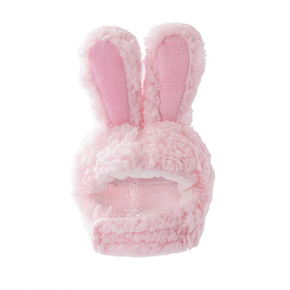 Plush Rabbit Ears Pet Dog Accessories Cosplay Cat Hat Winter Lovely New Year Christmas Puppy Headgear Soft Velvet Pet Supplies