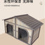 Solid wood dog house dog villa wooden kennel waterproof and rainproof outdoor large kennel dog house type pet