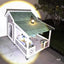 Outdoor Dog House Rainproof Courtyard Dog Villa Medium Kennel Shed Wooden Outdoor Rural Dog House