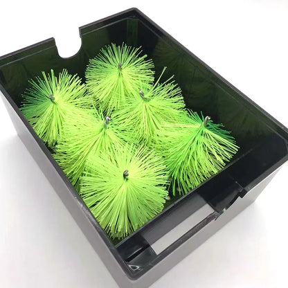 6pcs Aquarium Filter Brush Nylon Skimmer Brush Replacement Filtration System Aquarium Fish Tank Cleaner Tools Noise Reduce New