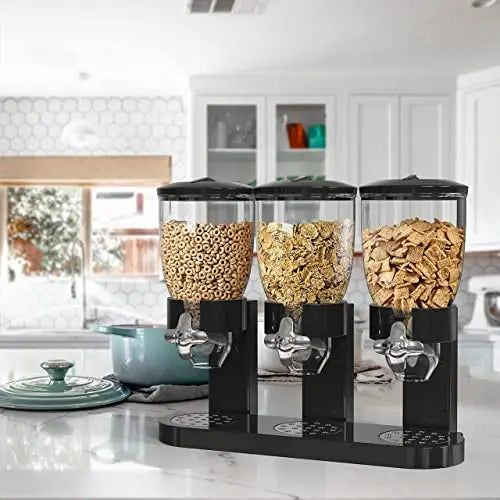 Food Storage Cereal Dispenser Containers Storage Candy Dry Food Container Countertop Rotating Knob for Candy Nuts Rice Granola