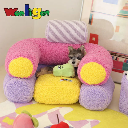 Wooligan water pipe pet sofa deodorizing open sleeping mat dog cushion removable cat kennel kennel