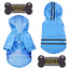 Dog Raincoat Waterproof Puppy Rain Jacket Outdoor Reflective Doggy Raincoat for Small Dogs Cats Pug Poncho Rainwear Pet Clothing