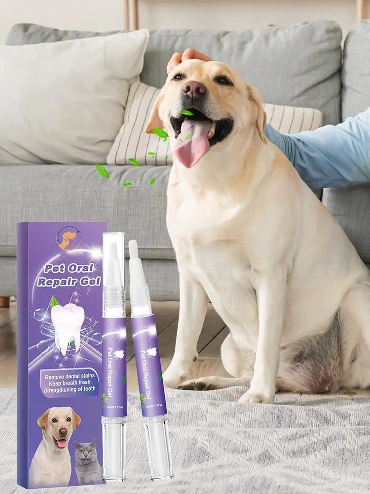 Pet Oral Gel Pet Oral Repair Gel Cleaning Dog Cat Teeth Natural Teeth Cleaning Tools Dental Stain Cleaning Pen Care Cleaner