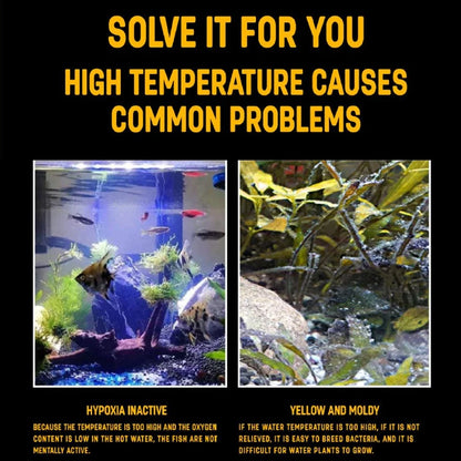 1Pcs Aquarium Fish Tank Cooling Fan System Chiller Control Reduce Water Temperature Fan Set Cooler Aquarium cooling fans