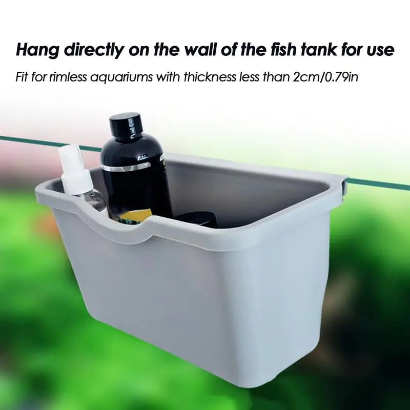 Fish Tank Tool Organizer 2pcs Aquarium Tools Organizer Aquarium Supplies Aquarium Accessories Storage Box For Aquariums Fish