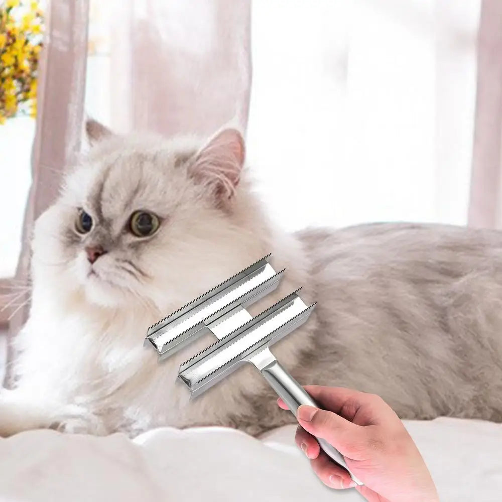 Horse Comb Double Sided Reversible Stainless Steel Curry Comb Brushes pet Dressing Comb For Grooming Easy To Hold Horse Combs