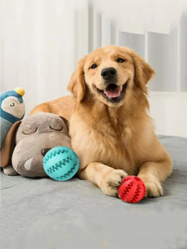Pet Dog Toys Balls Interactive Treat Rope Rubber Leaking Balls for Small Medium Dogs Chewing Bite Resistant Pet Tooth Cleaning
