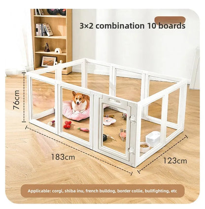 UXPET excellent small pie, transparent dog fence acrylic kennel pet indoor fence rabbit small dog cage