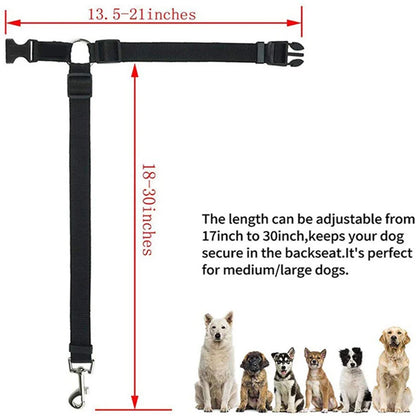 Pet car safety rope ring dog car safety belt rear seat towing rope