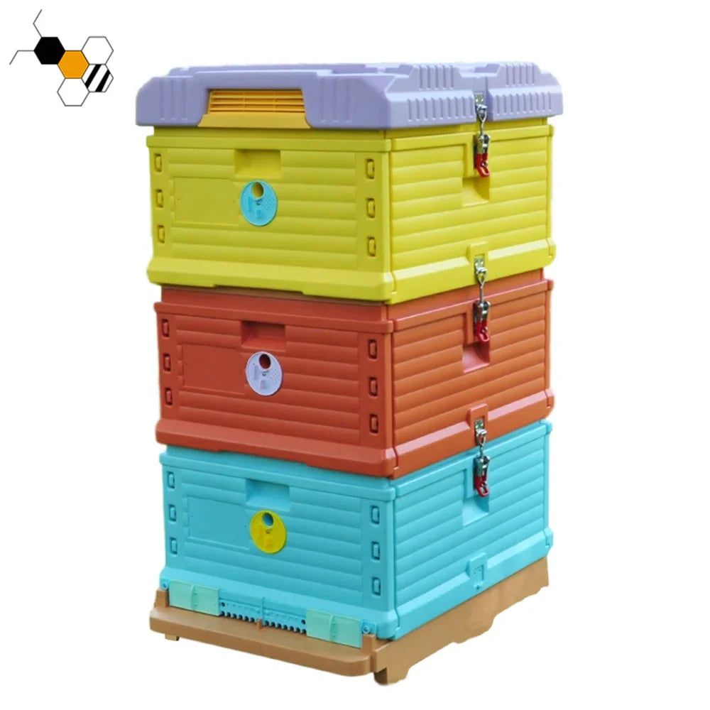 HDPE Langstroth 3 Layer 10 Frame Beehive Thermal Plastic Insulated Bee Hives