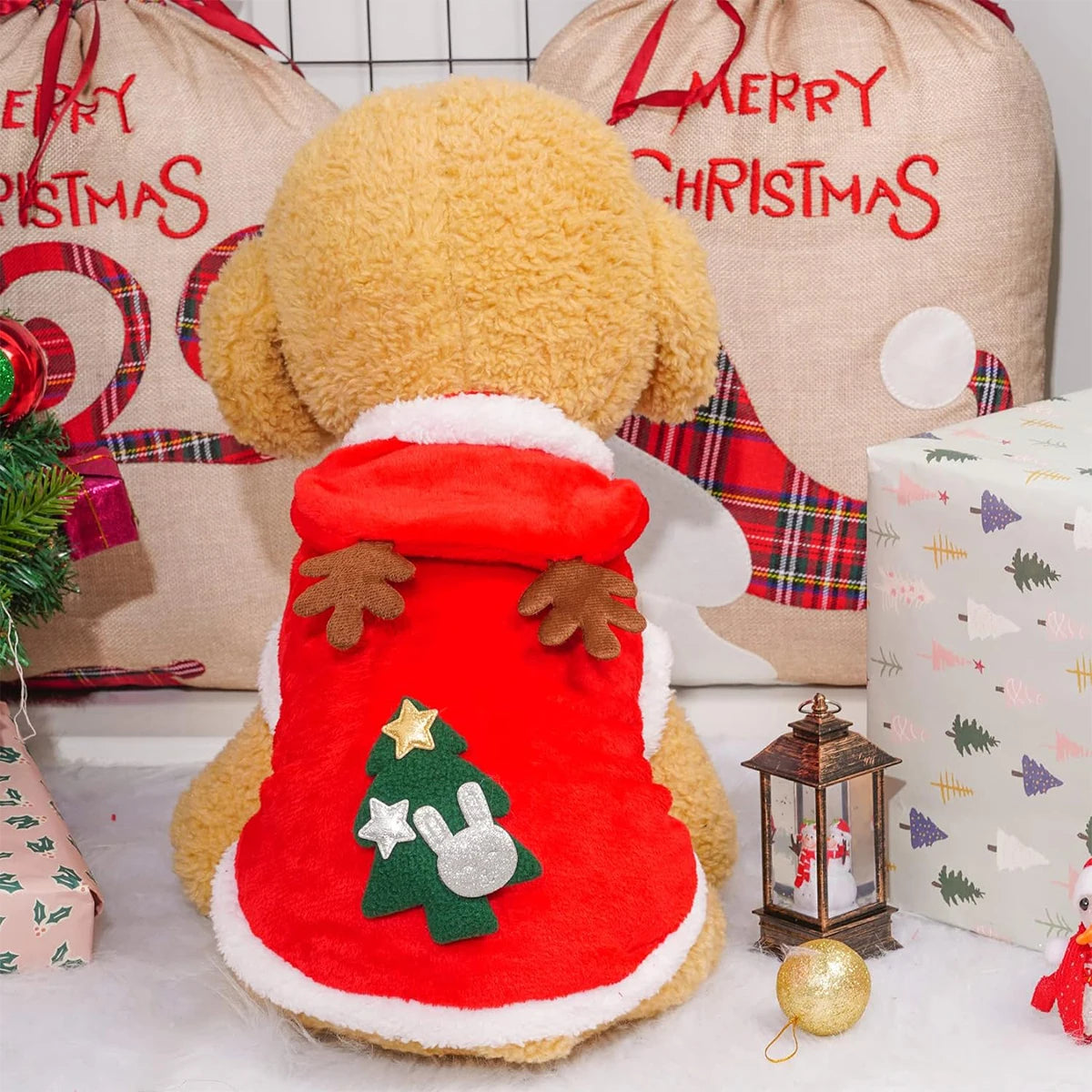 Christmas Pet Clothes Dog Cat Hoodies Autumn Winter Warm Coat for Small Medium Dogs Jacket Sweater Puppy French Bulldog Clothing