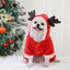 Christmas Dog Clothes Soft Dog Jumpsuit David's Deer Fleece Dog Coat Chihuahua Pug Winter Warm Clothing Xmas New Year Dog Outfit