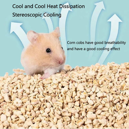 100/200/500g Natural corn cobs Hamster Rat Mouse Bedding Nest Cushion Material for Guinea Pigs Rabbits Chinchillas Remove odor