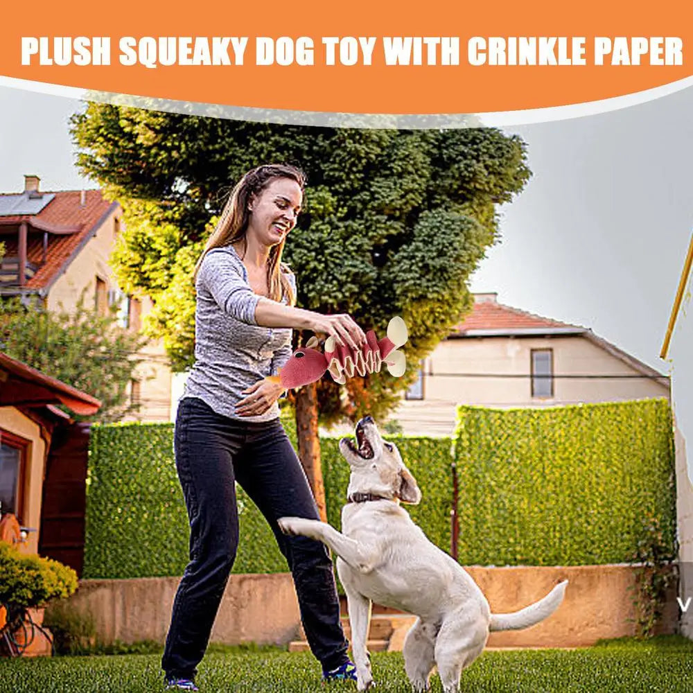 Plush Squeaky Dog Toys Teeth Cleaning Sound Pet Dog Toys Animal Shape Squeaky Dog Chew Toy For Puppies Puppy Squeaker Toys