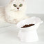 Elevated Cat Food Bowl Tilted Food Dish For Indoor Cats Non-slip Pet Food Bowls Tall Cat Feeding Bowls For Prevent Neck Fatigue