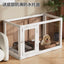 Household Small and Medium Dogs Teddy Pet Dog Fence Visual Cat Cage Dog Fence Indoor Panoramic Transparent Dog Cage