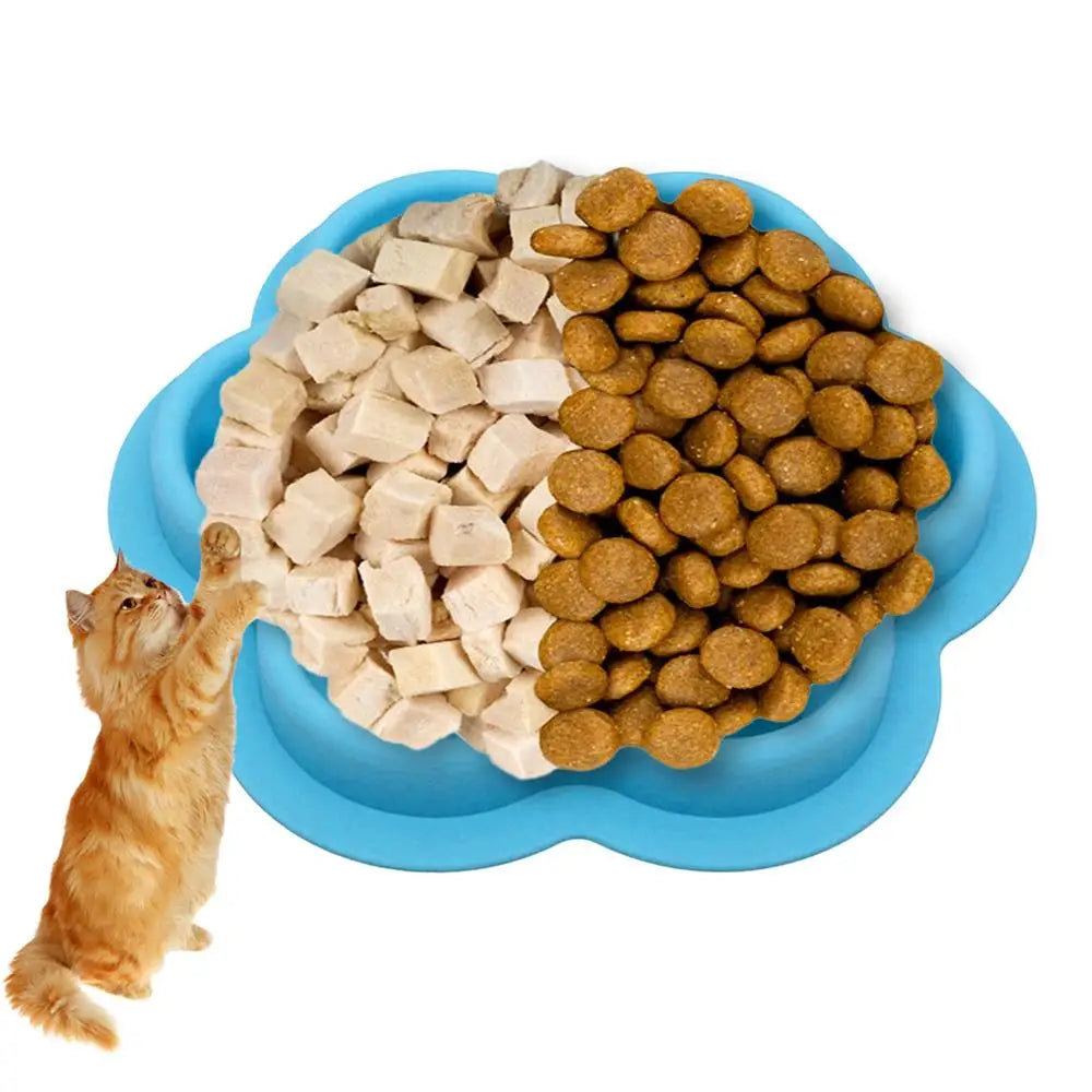 Cat Slow Feeder Non-Slip Slow Feeder Bowl Dog Bowls Food-Grade Silicone Bowls Dishes Pet Puppy Food  Feeding Dog Food Dispenser