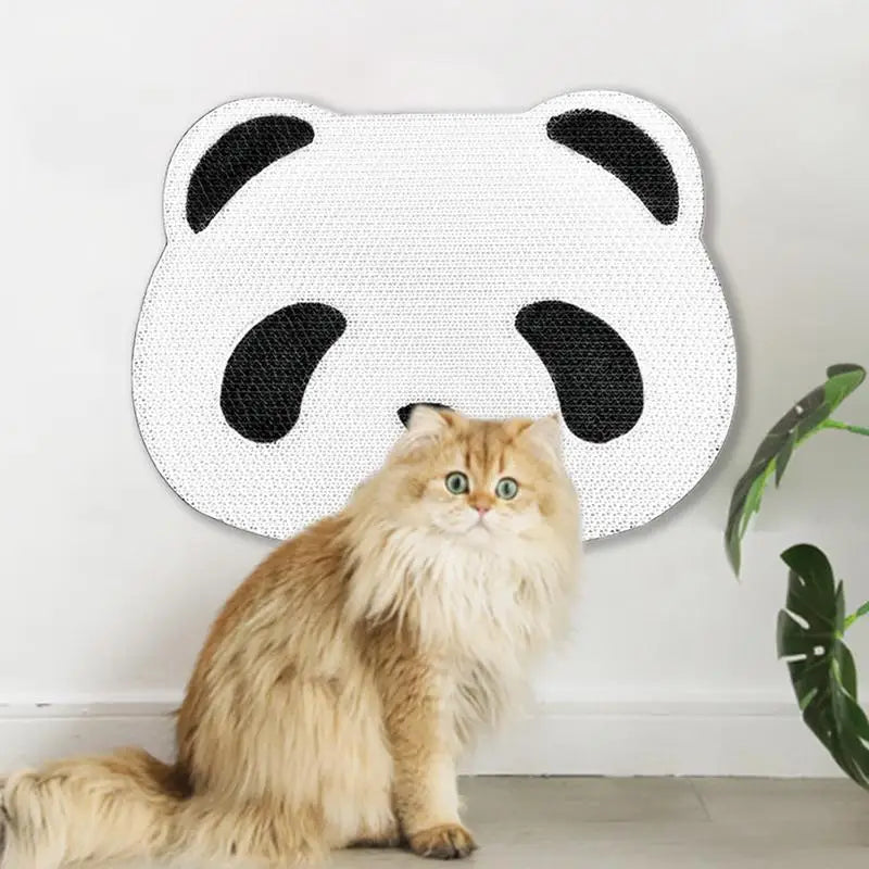 Scratching Pad For Indoor Cats Scratching Mat Corrugated Paper Wall Scratchers Pet Supplies Panda Cactus Football Ghost Pattern