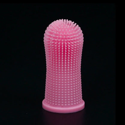360-degree Dog Finger Toothbrush Extra Soft Pet Toothbrushes Silicone Teeth Cleaning Tools for Cats Puppies Dental Care Supplies