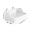 Large Capacity Pet Toilet with Buckle for Guinea Pigs Dangling Square Small Pet Litter Box Pet Cleanging Tools
