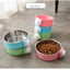 Pet Bowl Can Hang Stationary Dog Cage Bowls Stainless Steel Dog Cat Hanging Bowls Feeding Container for Small Dogs Accessorie