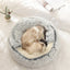 Autumn and Winter soft plush pet bed and pet bed Winter warm and cold plush comforter nest Shell cat nest semi-enclosed cat nest