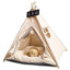 NK0 Internet celebrity ins pet tent teddy kennel corgi dog bed cat litter four seasons medium and small dog semi-closed removabl