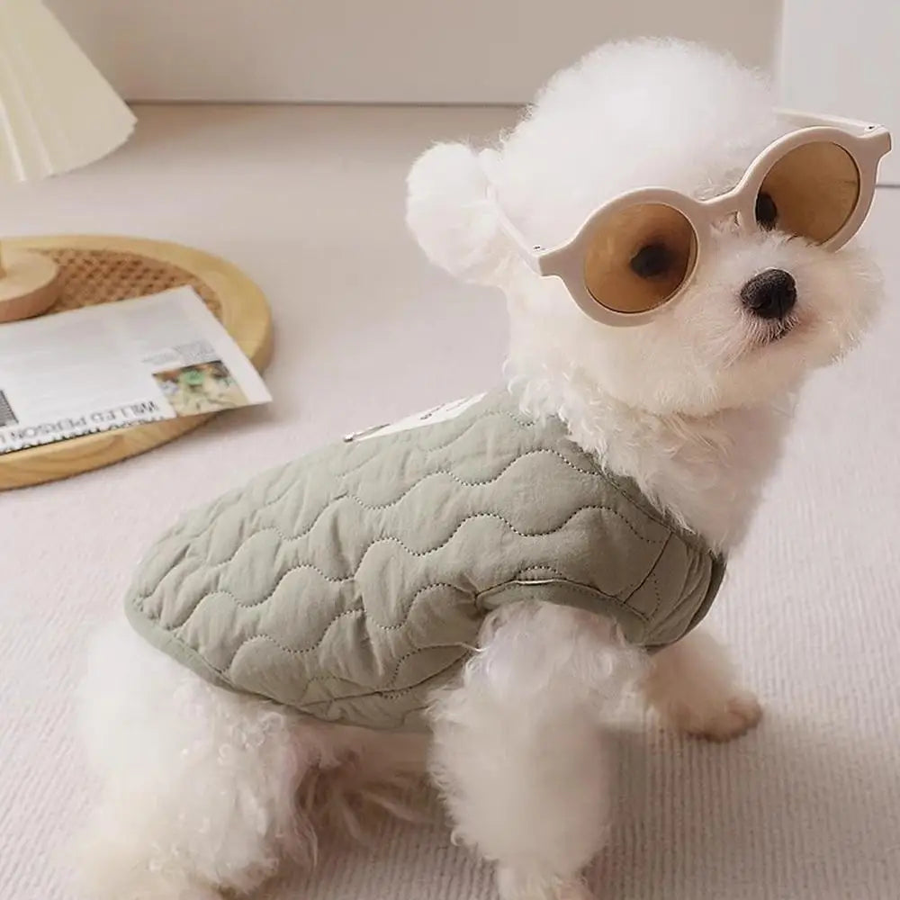 Dog Winter Jacket Pet Warm Coat With Built In Harness Hole Cold Weather Pet Apparel Cozy Snow Vest For Small Dogs Cats
