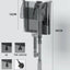 Thin External Hang On waterfall filter aquarium silent filter pump 220~240V interface filter water pump Three in one oxygen pump