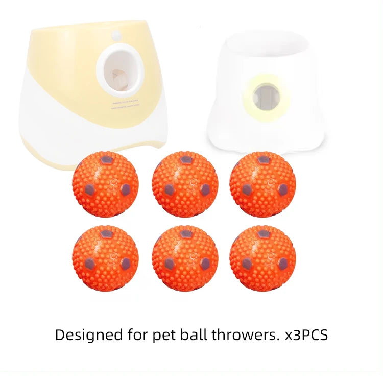 12 PCS Tennis Launcher Elastic Ball for Small and Medium Size Dogs Playing Fetch Latex Ball 2inch Dog Toy Portable Tennis Throw