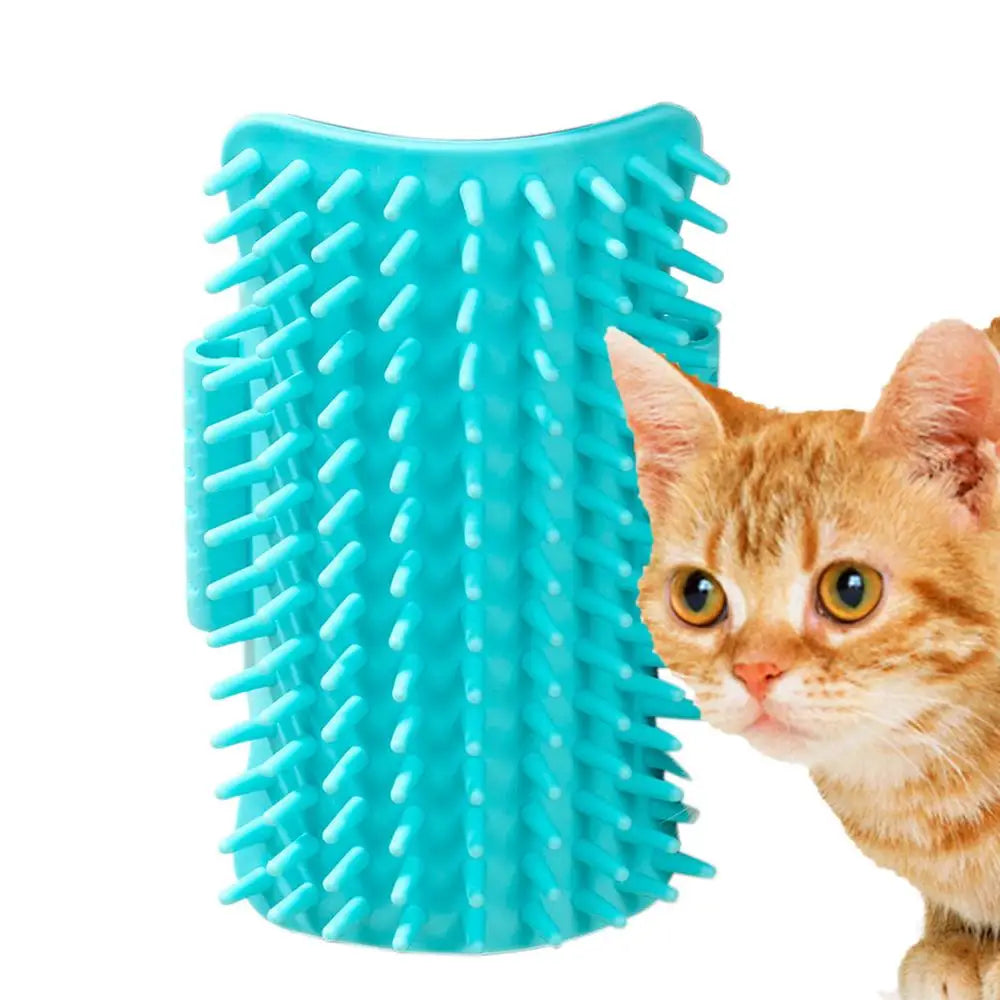 Cat Self Groomer High Elasticity Self Cleaning Tickling Comb Pet Brush Pet Hair Cleaner Brush With Round-Head Comb Teeth For
