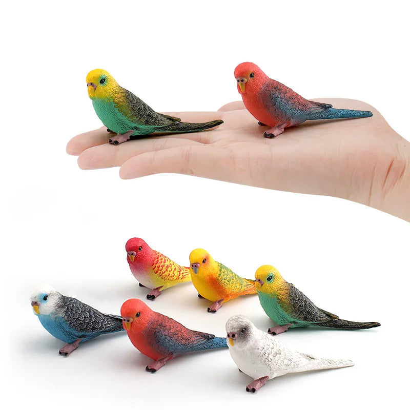 Simulated bird parrot children's ornament toy