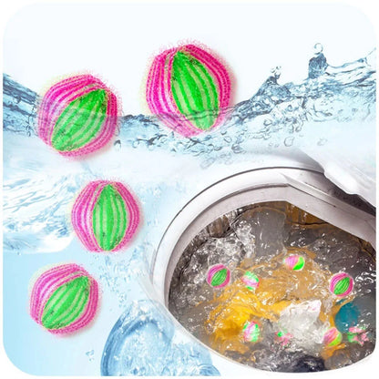 6pcs Nylon Laundry Ball Washing Machine Decontamination Ball Fur Lint Sticking Dedusting Roller Pet Hair Removal Ball in Laundry